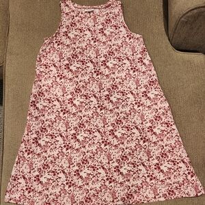 LuLaRoe Pink and White Floral Midi Dress